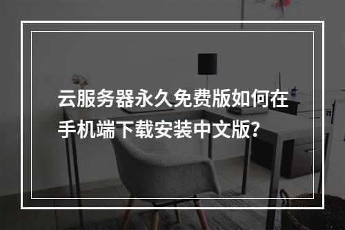 云服务器永久免费版如何在手机端下载安装中文版？