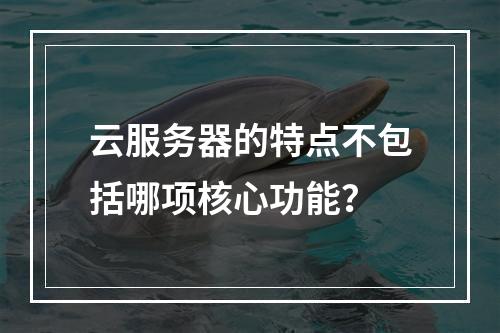云服务器的特点不包括哪项核心功能？