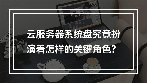 云服务器系统盘究竟扮演着怎样的关键角色?