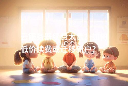 云服务器续费太贵？如何低价续费或迁移新户？