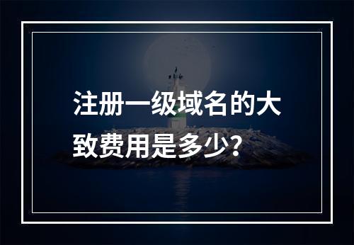 注册一级域名的大致费用是多少?