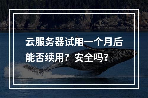 云服务器试用一个月后能否续用？安全吗？