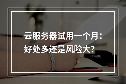 云服务器试用一个月：好处多还是风险大？