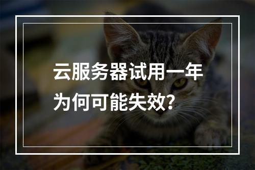 云服务器试用一年为何可能失效？