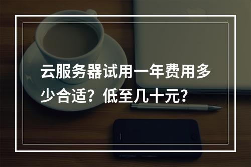 云服务器试用一年费用多少合适？低至几十元？