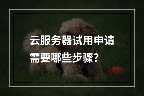 云服务器试用申请需要哪些步骤？