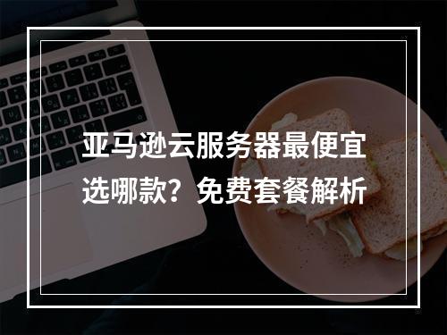 亚马逊云服务器最便宜选哪款？免费套餐解析
