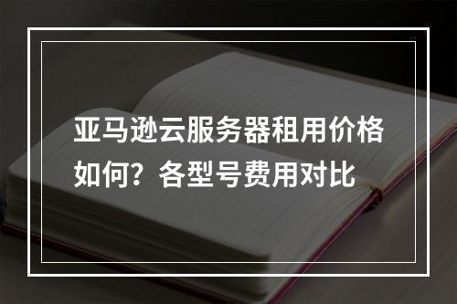 亚马逊云服务器租用价格如何？各型号费用对比