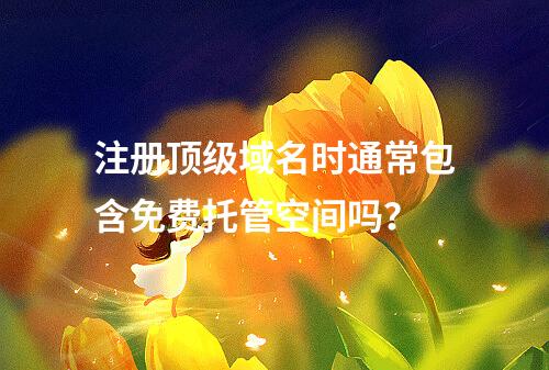 注册顶级域名时通常包含免费托管空间吗?