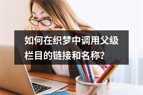 如何在织梦中调用父级栏目的链接和名称?
