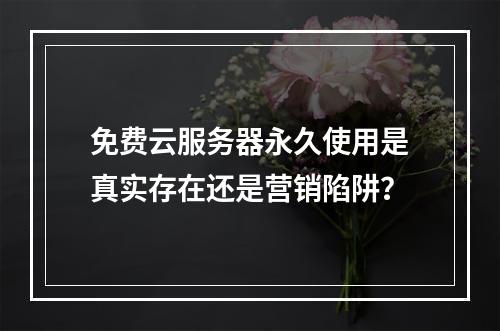 免费云服务器永久使用是真实存在还是营销陷阱？