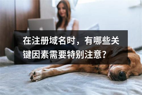 在注册域名时,有哪些关键因素需要特别注意?