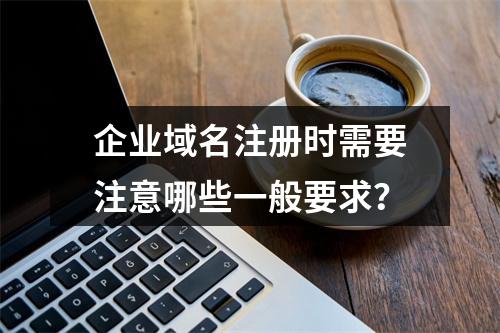 企业域名注册时需要注意哪些一般要求?