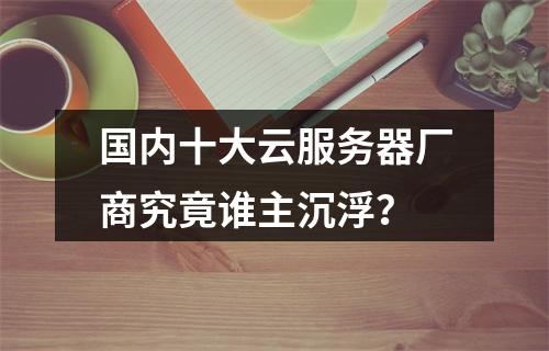国内十大云服务器厂商究竟谁主沉浮？