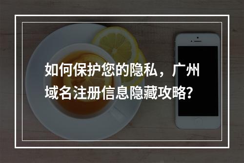 如何保护您的隐私,广州域名注册信息隐藏攻略?