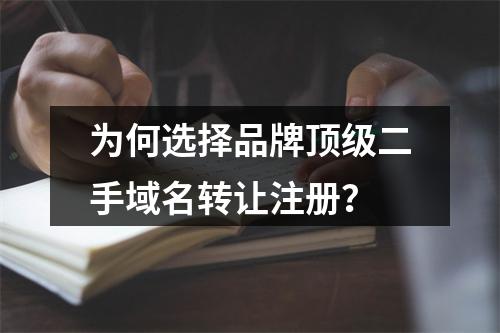 为何选择品牌顶级二手域名转让注册?
