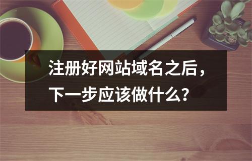 注册好网站域名之后,下一步应该做什么?