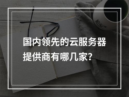 国内领先的云服务器提供商有哪几家？
