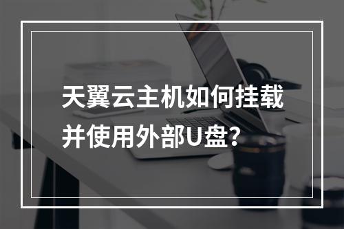 天翼云主机如何挂载并使用外部U盘？