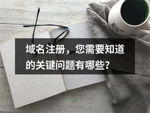 域名注册,您需要知道的关键问题有哪些?