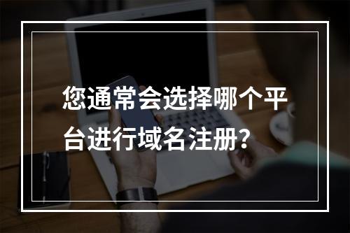 您通常会选择哪个平台进行域名注册?