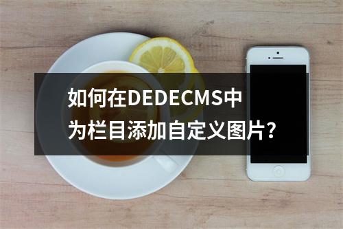 如何在DEDECMS中为栏目添加自定义图片?