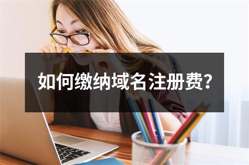 如何缴纳域名注册费?