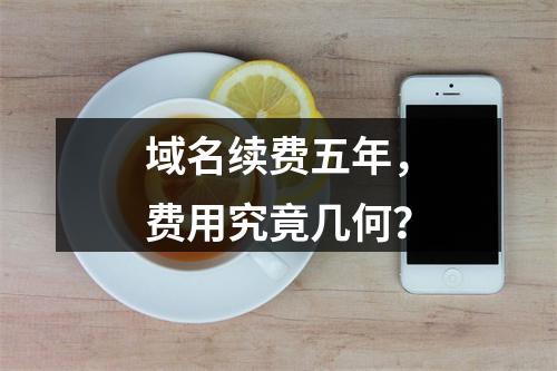 域名续费五年,费用究竟几何?