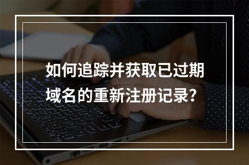 如何追踪并获取已过期域名的重新注册记录?