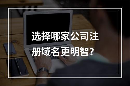 选择哪家公司注册域名更明智?