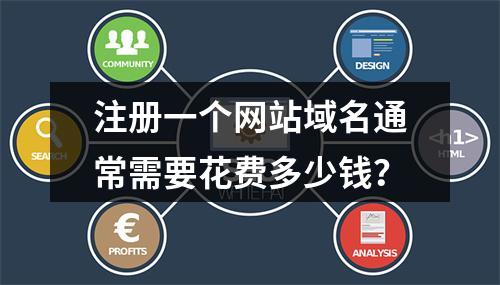 注册一个网站域名通常需要花费多少钱?