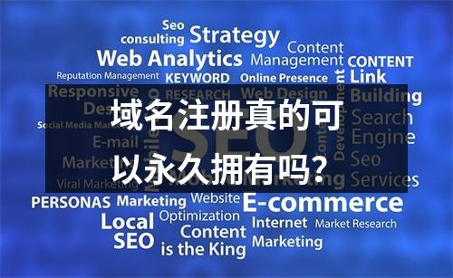 域名注册真的可以永久拥有吗?