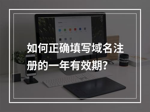 如何正确填写域名注册的一年有效期?