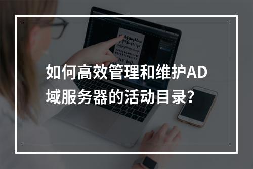如何高效管理和维护AD域服务器的活动目录?
