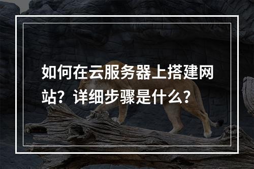 如何在云服务器上搭建网站？详细步骤是什么？