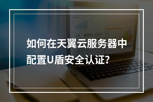 如何在天翼云服务器中配置U盾安全认证？