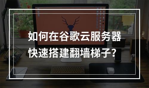 如何在谷歌云服务器快速搭建翻墙梯子？
