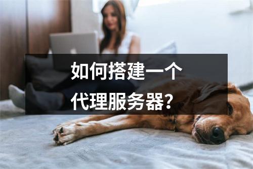 如何搭建一个代理服务器?