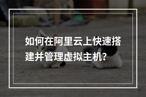 如何在阿里云上快速搭建并管理虚拟主机？