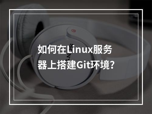 如何在Linux服务器上搭建Git环境?