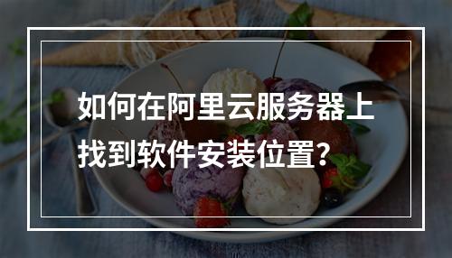 如何在阿里云服务器上找到软件安装位置？