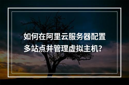 如何在阿里云服务器配置多站点并管理虚拟主机？