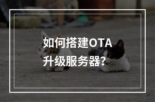 如何搭建OTA升级服务器?