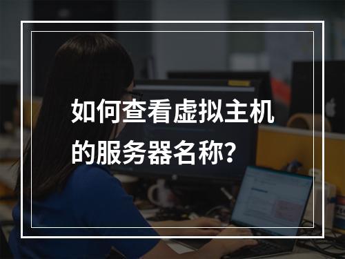 如何查看虚拟主机的服务器名称？
