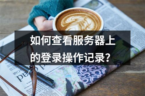 如何查看服务器上的登录操作记录?