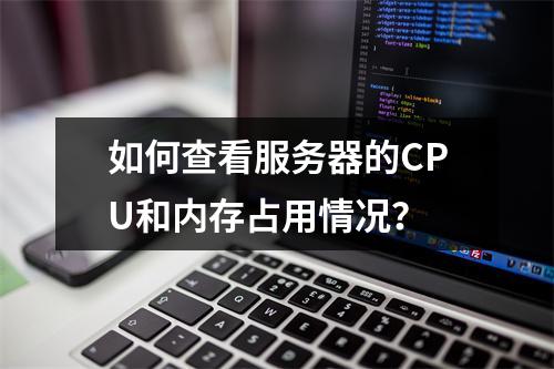 如何查看服务器的CPU和内存占用情况?