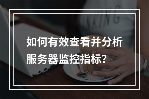 如何有效查看并分析服务器监控指标?