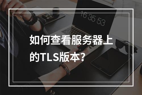 如何查看服务器上的TLS版本?