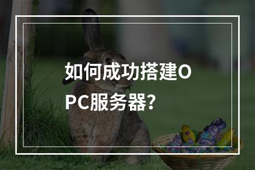 如何成功搭建OPC服务器?