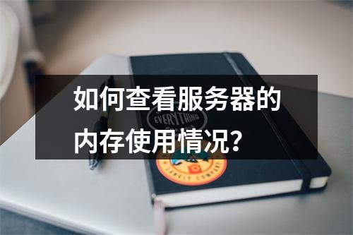 如何查看服务器的内存使用情况?